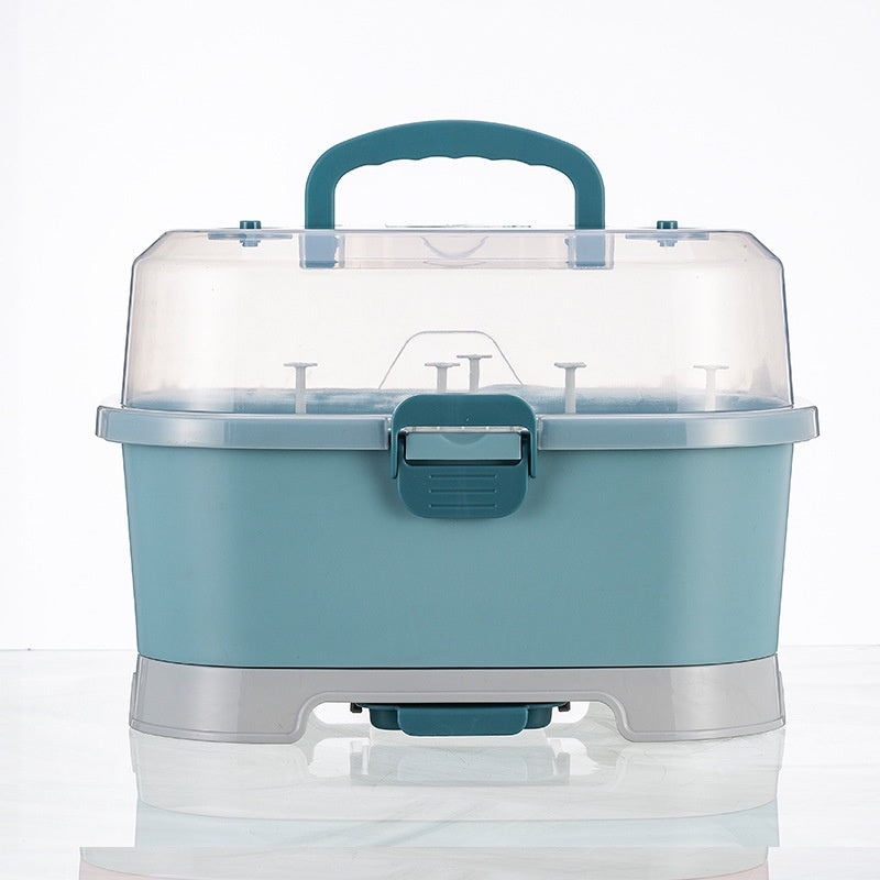 NemoBaby Portable Baby Milk Bottle Storage Box With Lid Dust-proof Milk Powder Container