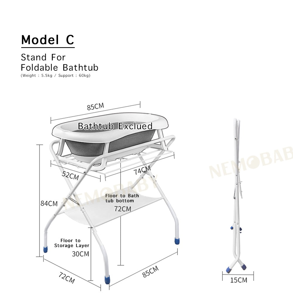 Nemobaby Deluxe Large bathtub with stand  (Model  C)