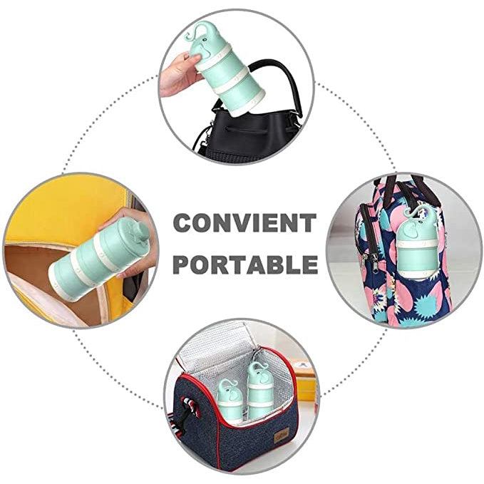 Misuta Baby Milk Powder Dispenser Fruit Storage Box Kids Snack Container