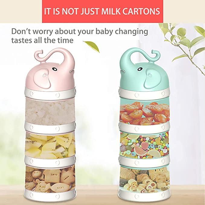 Misuta Baby Milk Powder Dispenser Fruit Storage Box Kids Snack Container