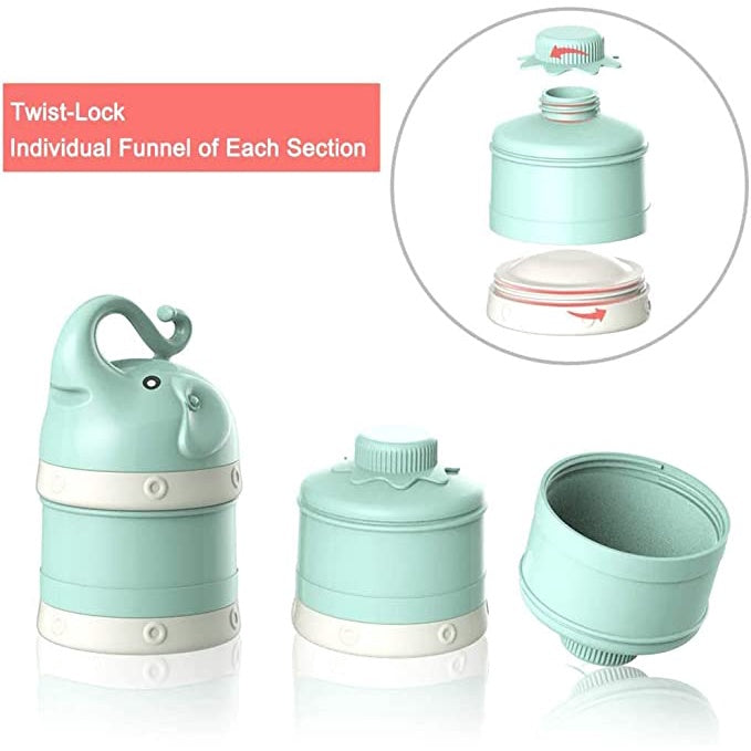 Misuta Baby Milk Powder Dispenser Fruit Storage Box Kids Snack Container