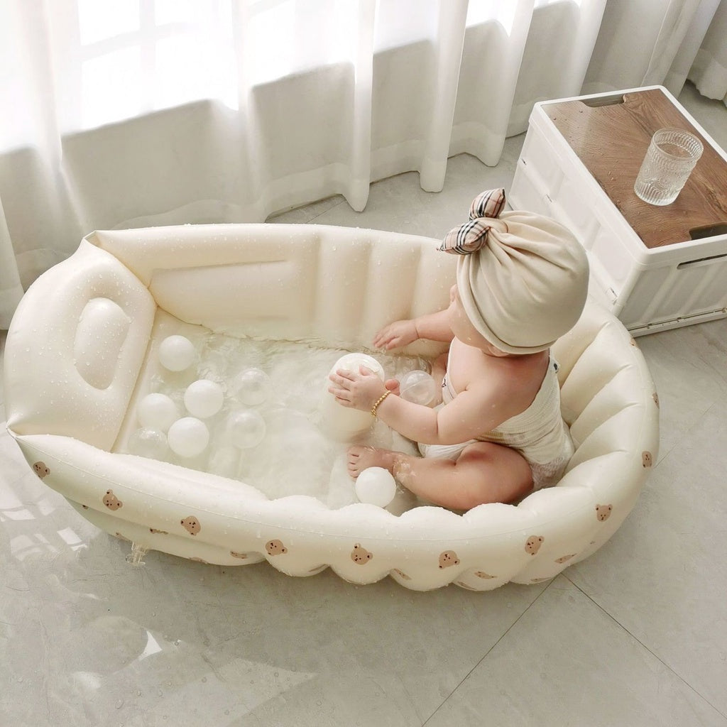 Nemobaby Inflatable Baby Bathtub,Helps Newborn to Toddler Tub with Air Pump for Travel