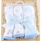 Lion Bear 4 layer Muslin Washcloth, 3Pk