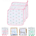 Lion Bear 4 layer Muslin Washcloth, 3Pk