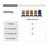 Hamilton Stroller Color Pack (Seat Pad + Canopy)  |  Stroller Accessories