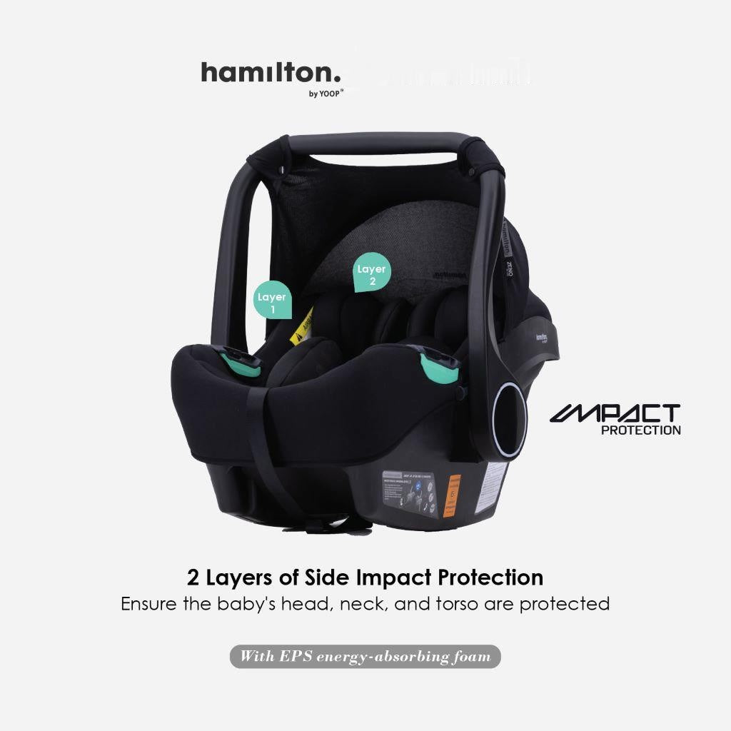 Hamilton Zeno Plus Infant Car Seat | Suitable for Newborn - 87 cm (about 15 months)