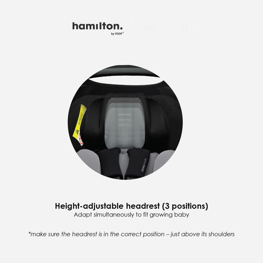 Hamilton Zeno Plus Infant Car Seat | Suitable for Newborn - 87 cm (about 15 months)