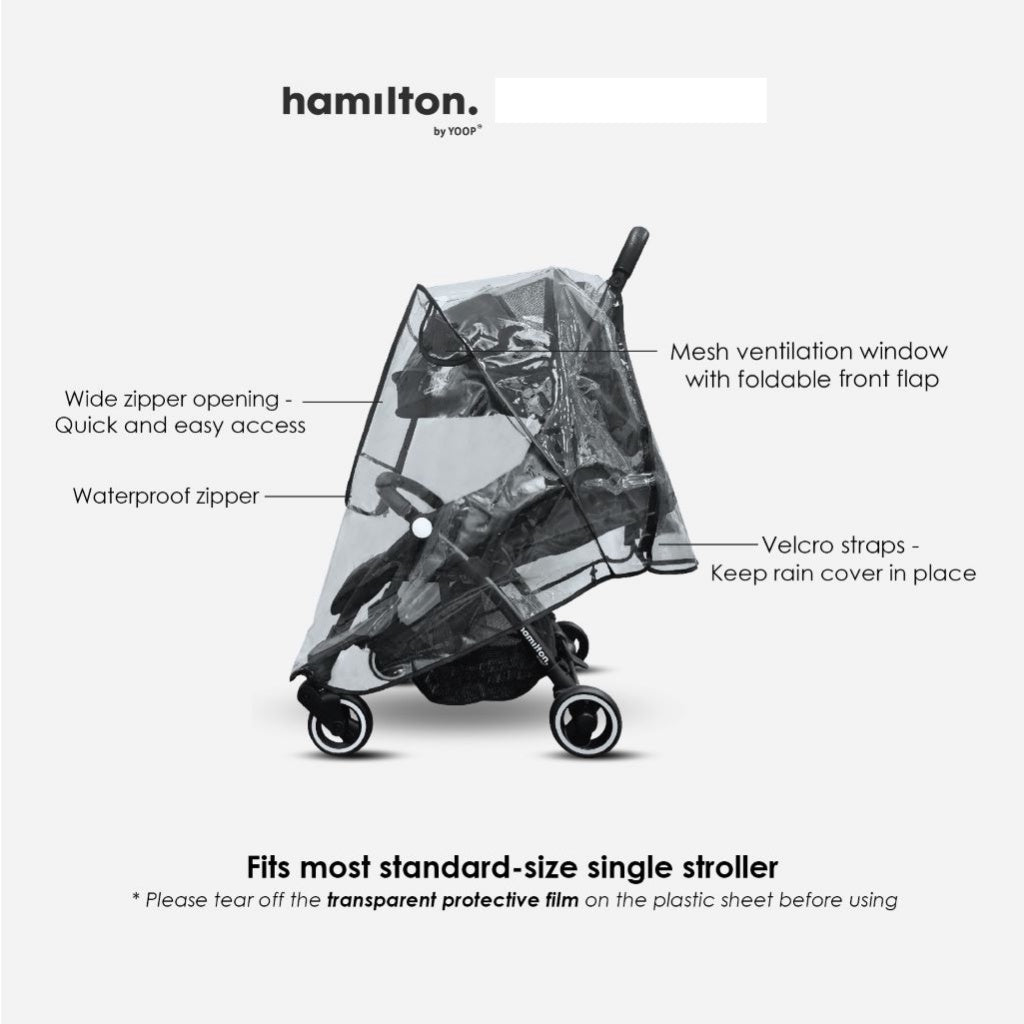 Hamilton Rain Cover with Shield | Stroller Accessories