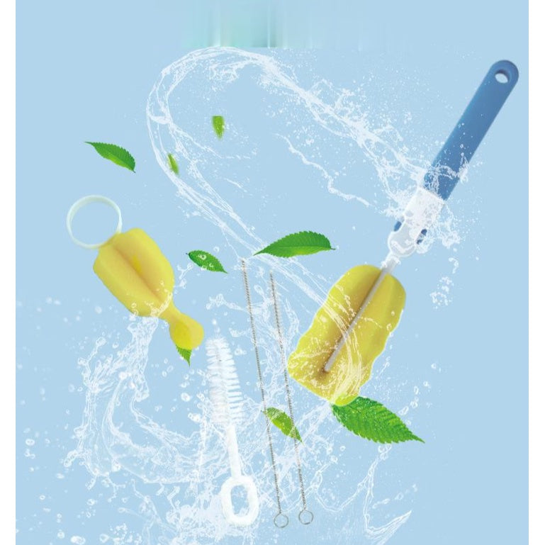 Misuta 6 in 1 Baby Bottle Brush  Feeding Cleaning Kit