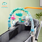 Happy monkey Baby Stroller Toys Stroller Arch