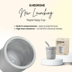 HEORSHE Ripple Sippy Cup 5oz/160ml / Silicone Cup / Baby Drinking Cup