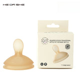 HEORSHE Squeeze Spoon Transitional Nipple Kit For Baby Bottle with Case