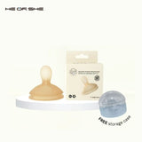 HEORSHE Squeeze Spoon Transitional Nipple Kit For Baby Bottle with Case