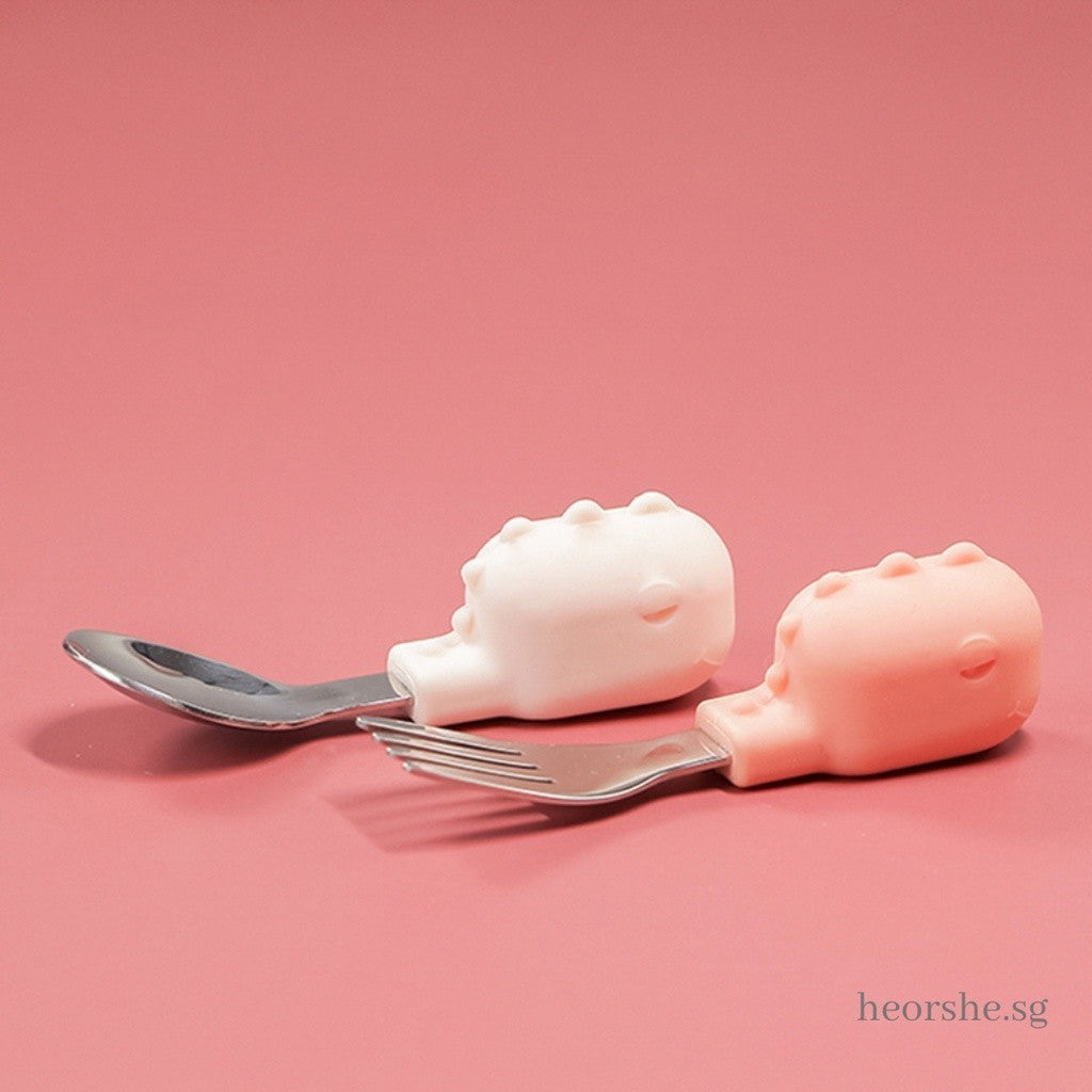Heorshe Baby Fork and Spoon Set