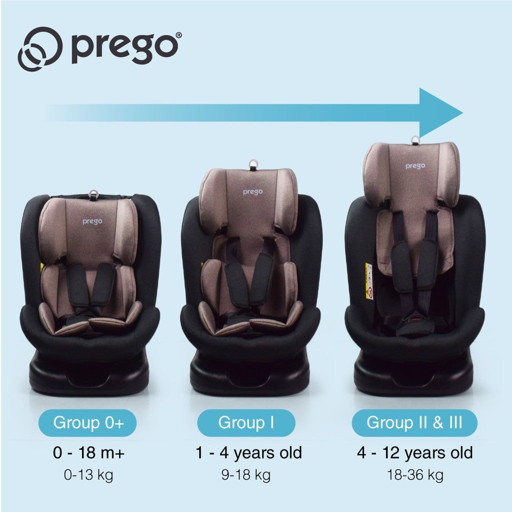 Prego Baby Orbitz 360 Child Safety ISOFIX Car Seat (0-36kg)