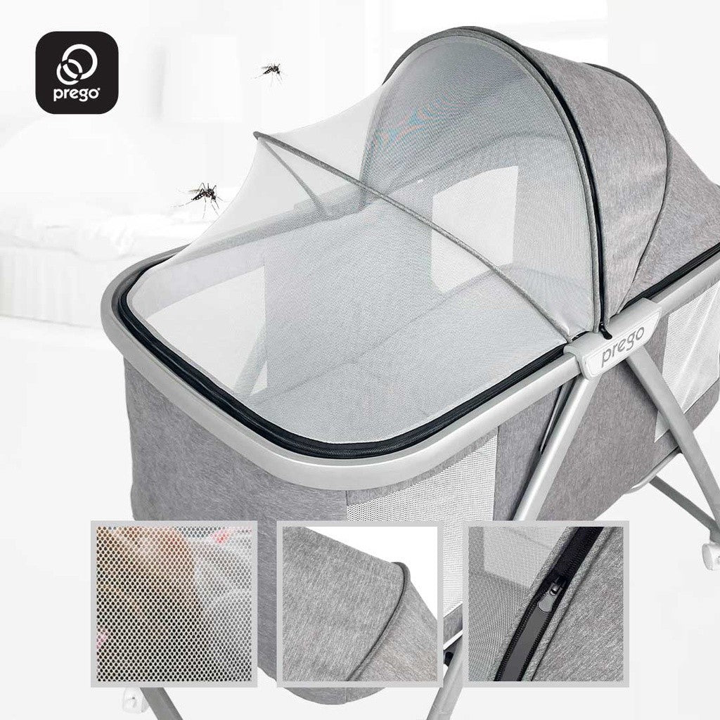 Prego Baby Luna Foldable Baby Bassinet With Mosquito Net