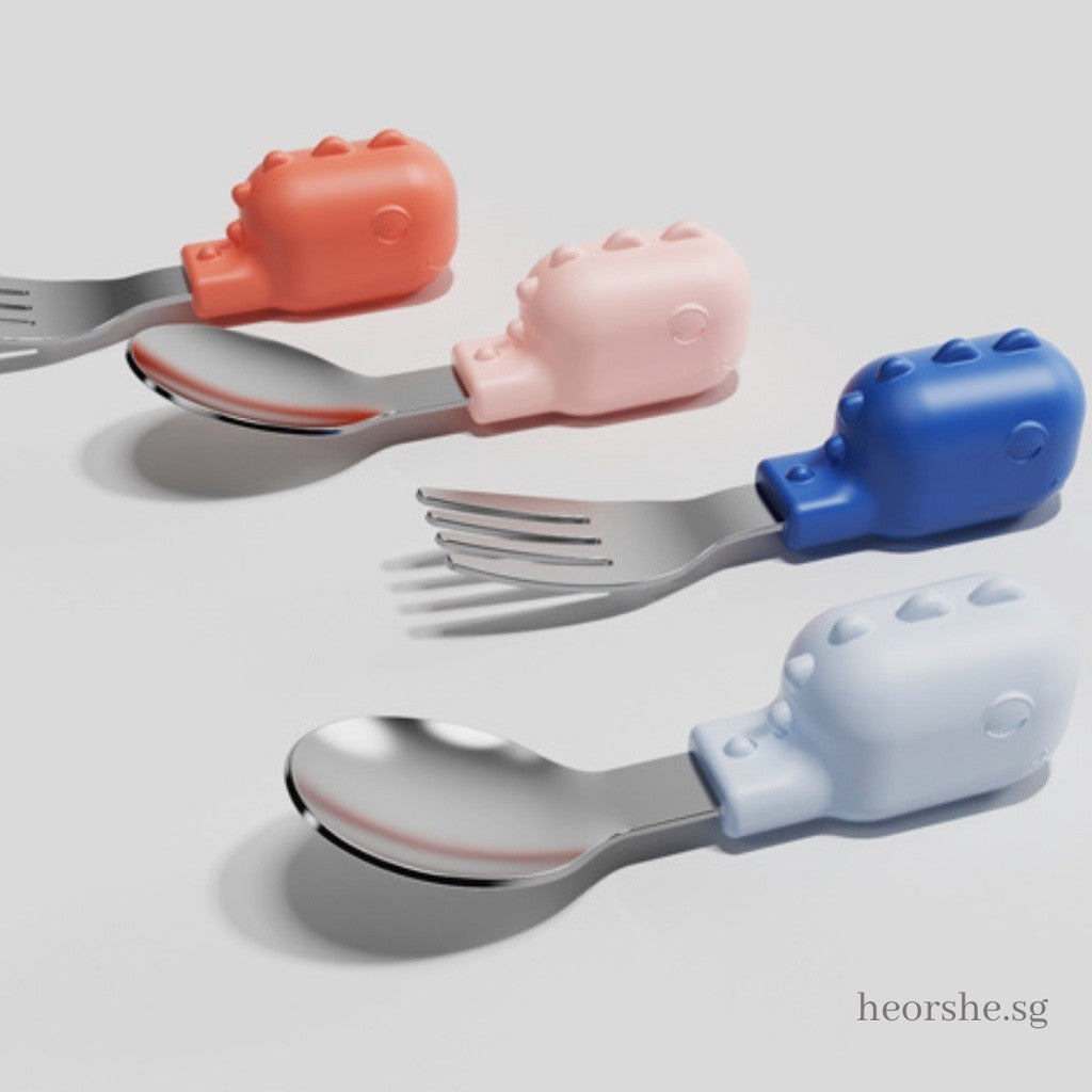Heorshe Baby Fork and Spoon Set