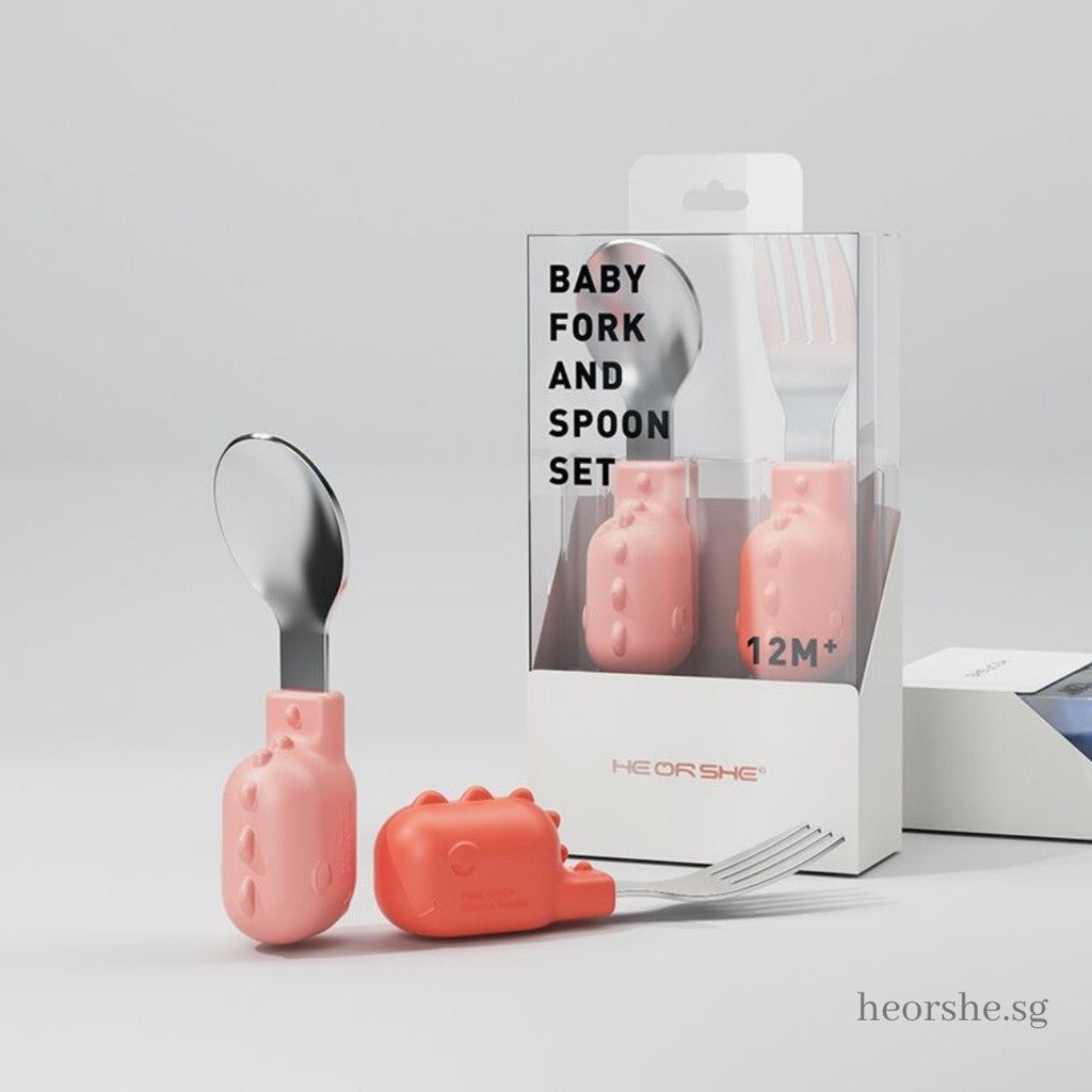 Heorshe Baby Fork and Spoon Set