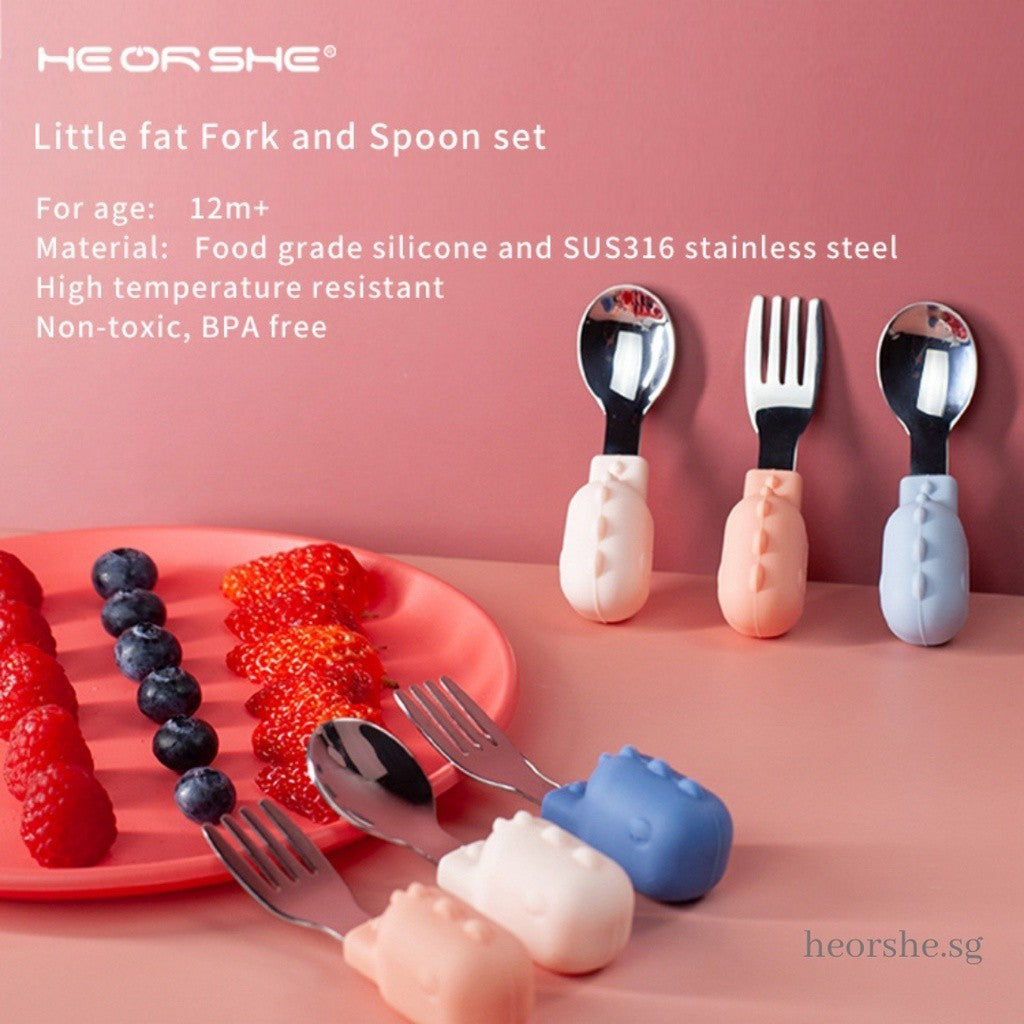 Heorshe Baby Fork and Spoon Set