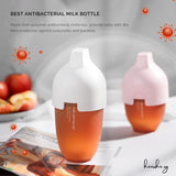 Heorshe Antibacterial Ultra Wide Neck Silicone Bottle |160ml 240ml