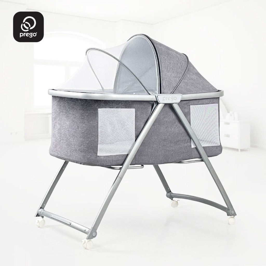Prego Baby Luna Foldable Baby Bassinet With Mosquito Net