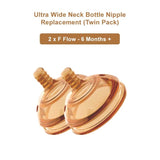 Heorshe Ultra Wide Neck Replacement Nipples S/M/X/F Flow