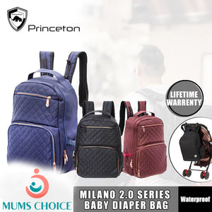 Princeton Bag Milano Maroon / Navy Blue / Black