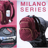 Princeton Bag Milano Maroon / Navy Blue / Black