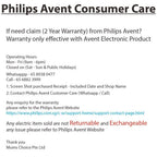 Philips Avent 4 in 1 health baby food maker food blender  (2 Years warranty )