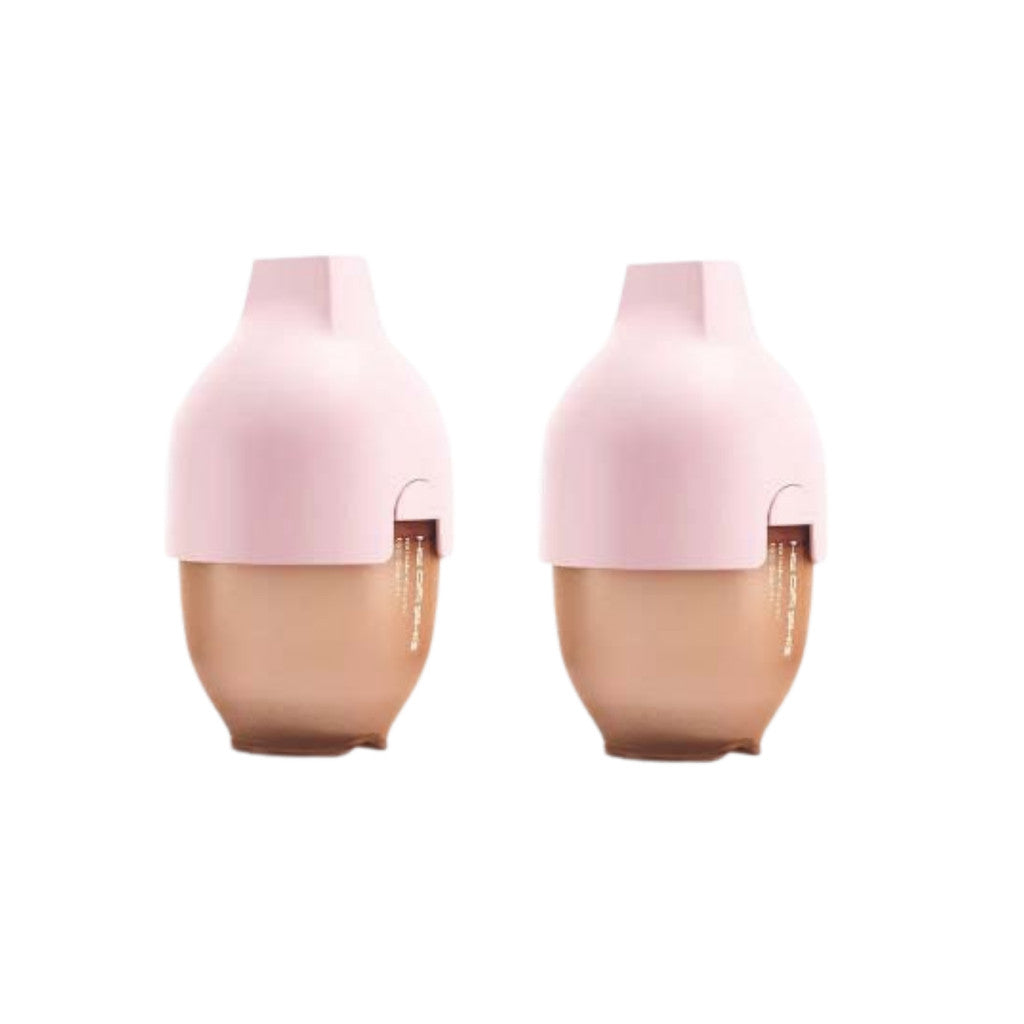 HEORSHE Antibacterial Ultra Wide Neck Silicone Bottle |160ml Twin Pack