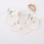 Nemobaby 1Pcs Lot Baby Cotton Bibs Waterproof Cartoon Embroidery Infant Accessories #Baby clothes