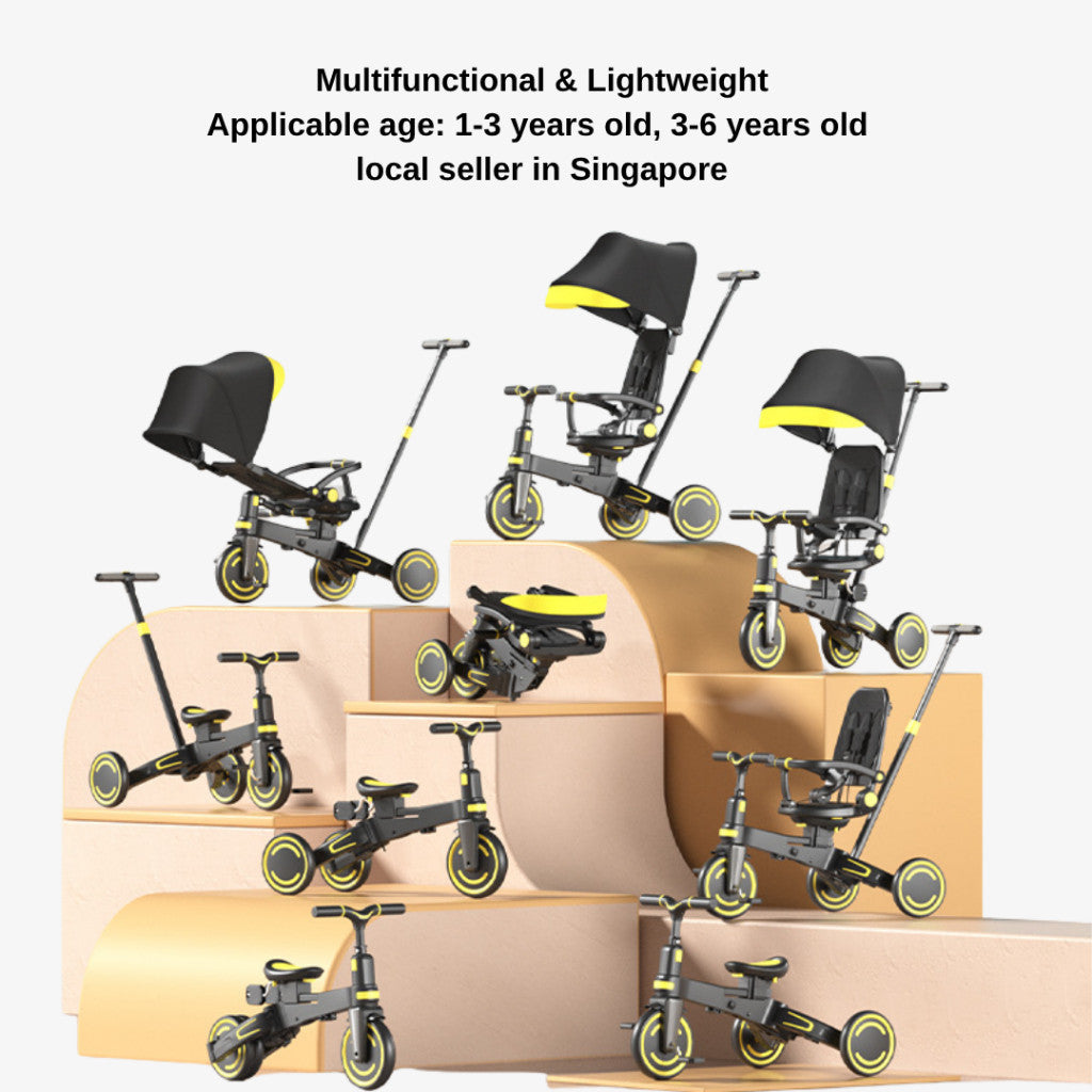 Easy choice 9 in 1 baby  stroller Kids tricycle balance car