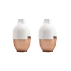 HEORSHE Antibacterial Ultra Wide Neck Silicone Bottle |160ml Twin Pack