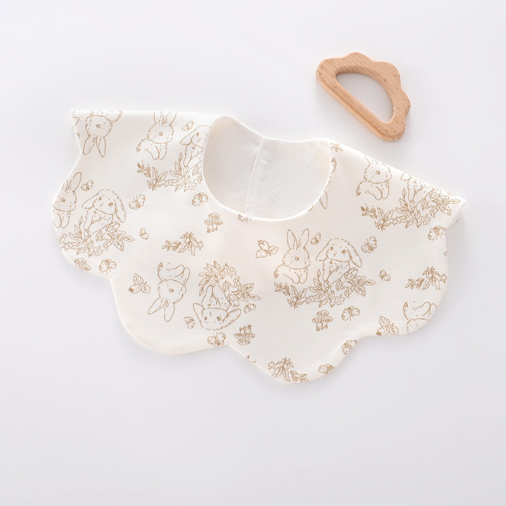 Nemobaby 1Pcs Lot Baby Cotton Bibs Waterproof Cartoon Embroidery Infant Accessories #Baby clothes
