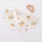 Nemobaby 1Pcs Lot Baby Cotton Bibs Waterproof Cartoon Embroidery Infant Accessories #Baby clothes