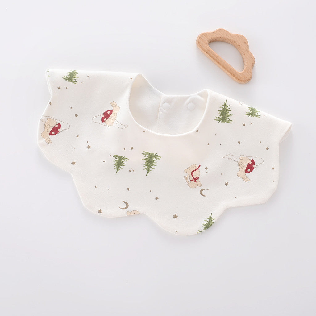 Nemobaby 1Pcs Lot Baby Cotton Bibs Waterproof Cartoon Embroidery Infant Accessories #Baby clothes