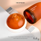 HEORSHE Antibacterial Ultra Wide Neck Silicone Bottle |160ml Twin Pack