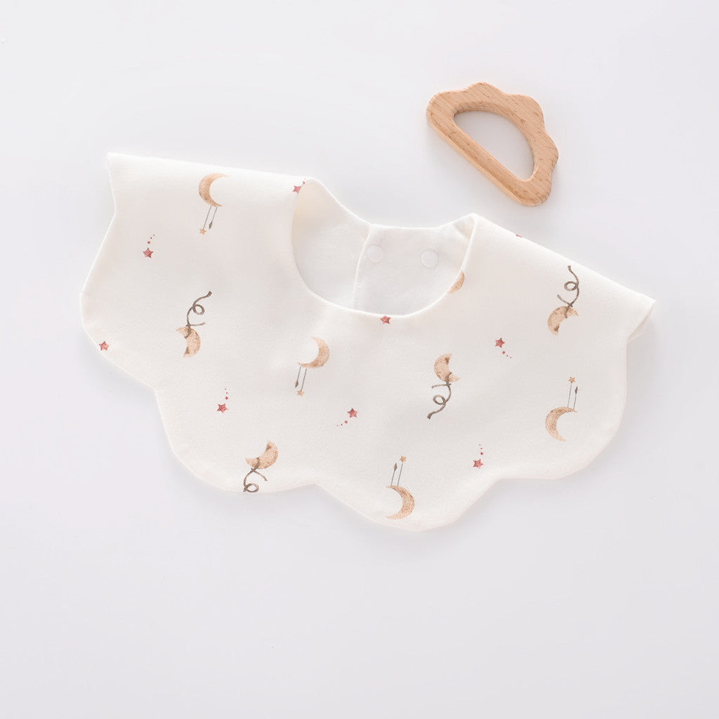 Nemobaby 1Pcs Lot Baby Cotton Bibs Waterproof Cartoon Embroidery Infant Accessories #Baby clothes