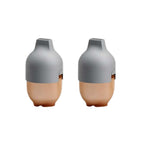 HEORSHE Antibacterial Ultra Wide Neck Silicone Bottle |160ml Twin Pack