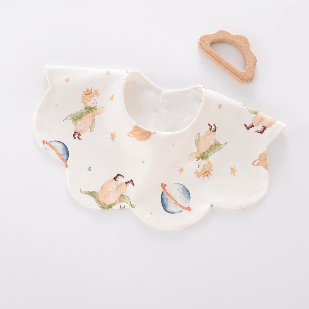 Nemobaby 1Pcs Lot Baby Cotton Bibs Waterproof Cartoon Embroidery Infant Accessories #Baby clothes