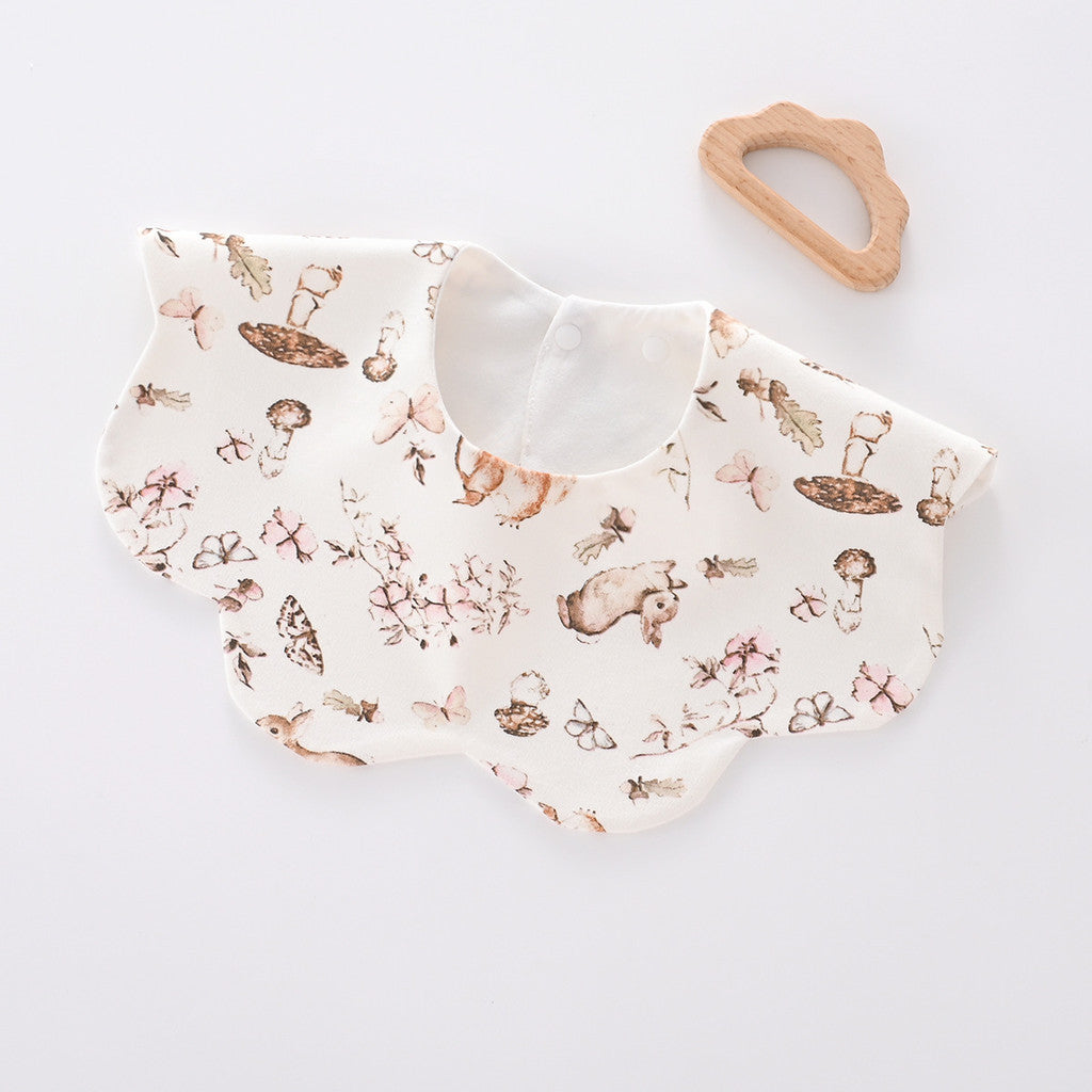 Nemobaby 1Pcs Lot Baby Cotton Bibs Waterproof Cartoon Embroidery Infant Accessories #Baby clothes