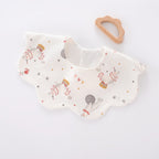 Nemobaby 1Pcs Lot Baby Cotton Bibs Waterproof Cartoon Embroidery Infant Accessories #Baby clothes