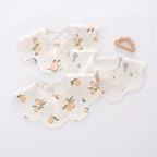 Nemobaby 1Pcs Lot Baby Cotton Bibs Waterproof Cartoon Embroidery Infant Accessories #Baby clothes