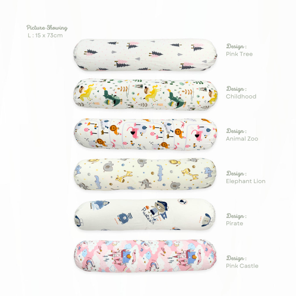 Koala Living 100% Pure Combed  Cotton Toddler Bolster With replacement Cover