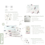 Koala Living 100% Pure Combed Cotton Children Pillow With replacement Cover