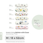 Koala Living 100% Pure Combed  Cotton Toddler Bolster With replacement Cover