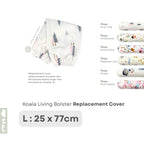 Koala Living 100% Pure Combed  Cotton Toddler Bolster With replacement Cover