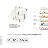 Koala Living 100% Pure Combed  Cotton Toddler Bolster With replacement Cover