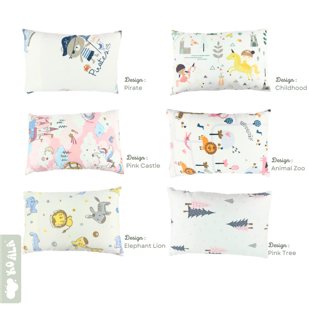 Koala Living 100% Pure Combed Cotton Children Pillow With replacement Cover