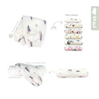 Koala Living 100% Pure Combed  Cotton Toddler Bolster With replacement Cover